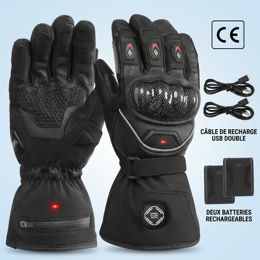 Gants chauffants vélo & moto – 3 niveaux de chaleur