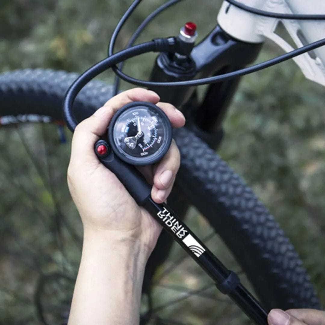 Pompe à vélo Vélo de Ville & VAE avec manomètre |300PSI