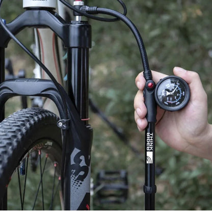 Pompe à vélo Vélo de Ville & VAE avec manomètre |300PSI