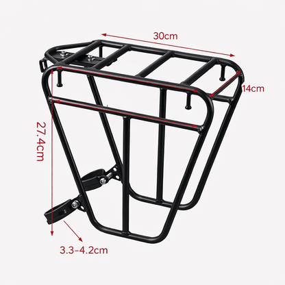 Porte bagage avant vélo Vélo Urbain robuste | Charge 25 kg