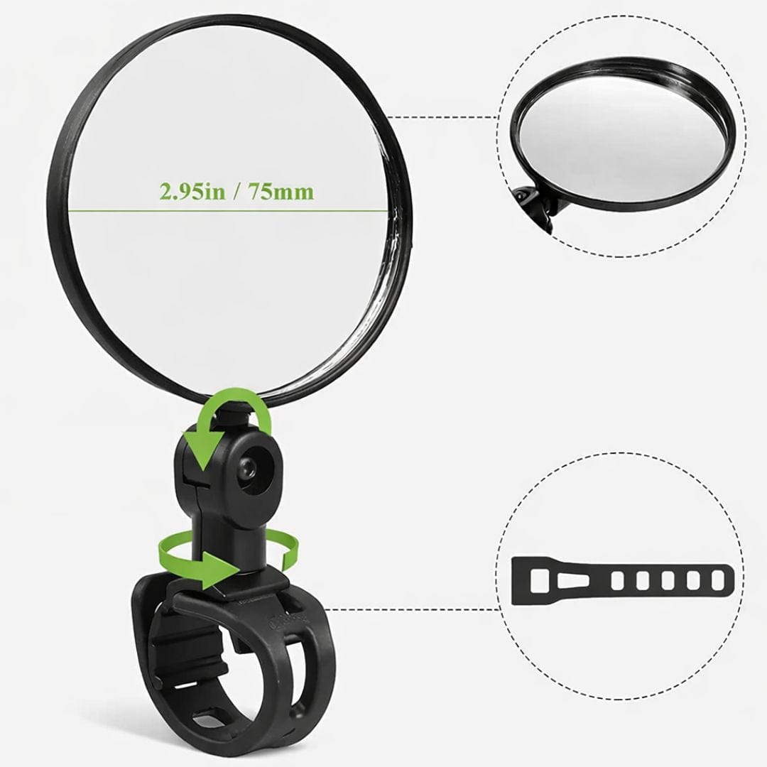 Rétroviseur de vélo rond | VTT, Vélo Urbain