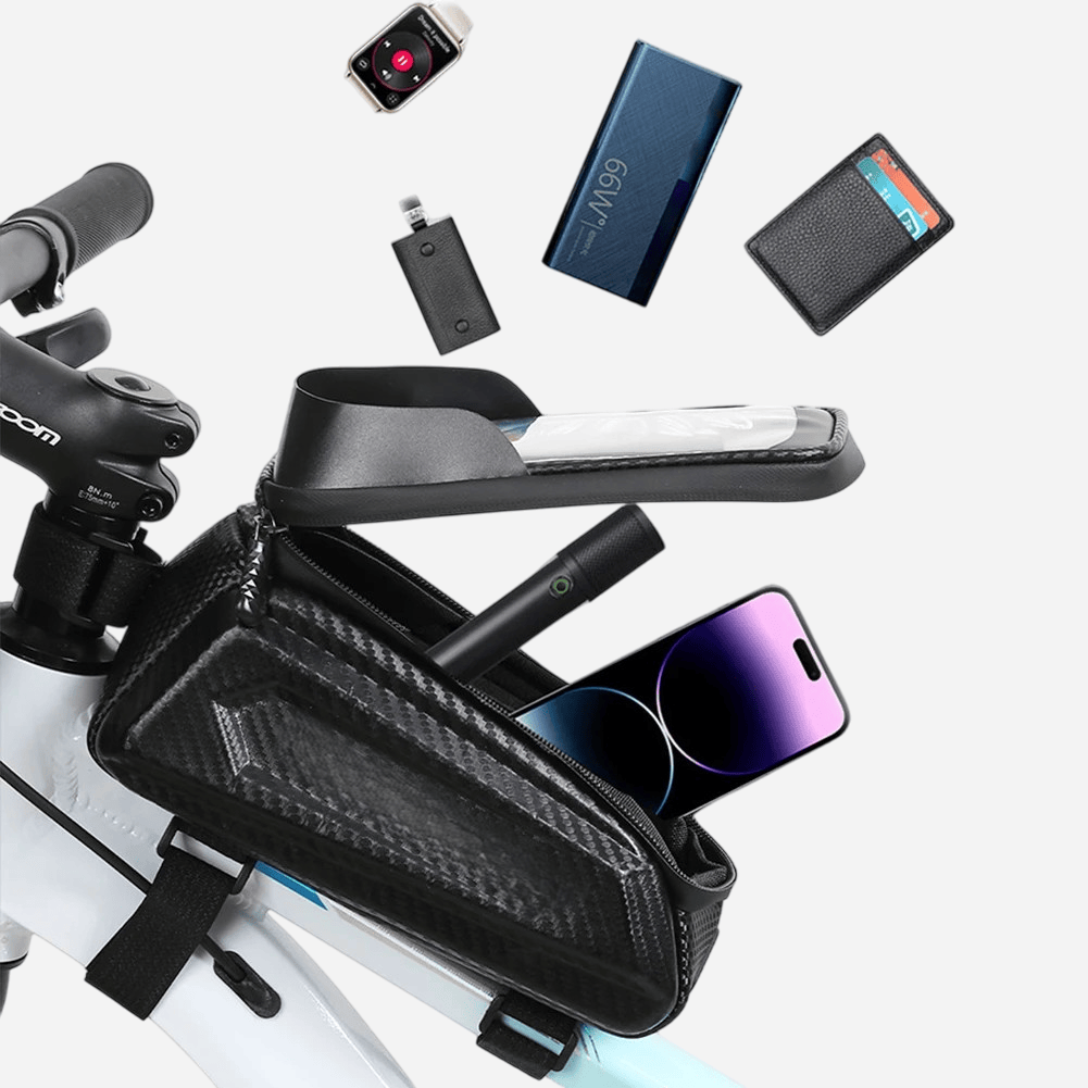 Sacoche de cadre pour Vélo & Vélotaf Urbain | Etanchéité Smartphone