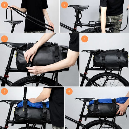 Sacoche porte-bagage étanche pour vélotaf