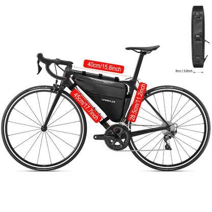 Sacoche cadre vélo Vélotaf Urbain imperméable | Fixation 3 points - 3,3L