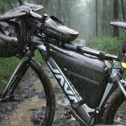 Sacoche cadre vélo Vélotaf Urbain imperméable | Fixation 3 points - 3,3L