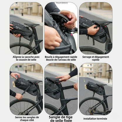 Sacoche de Selle étanche compatible tous vélos Vélo Urbain et VTT | 15L