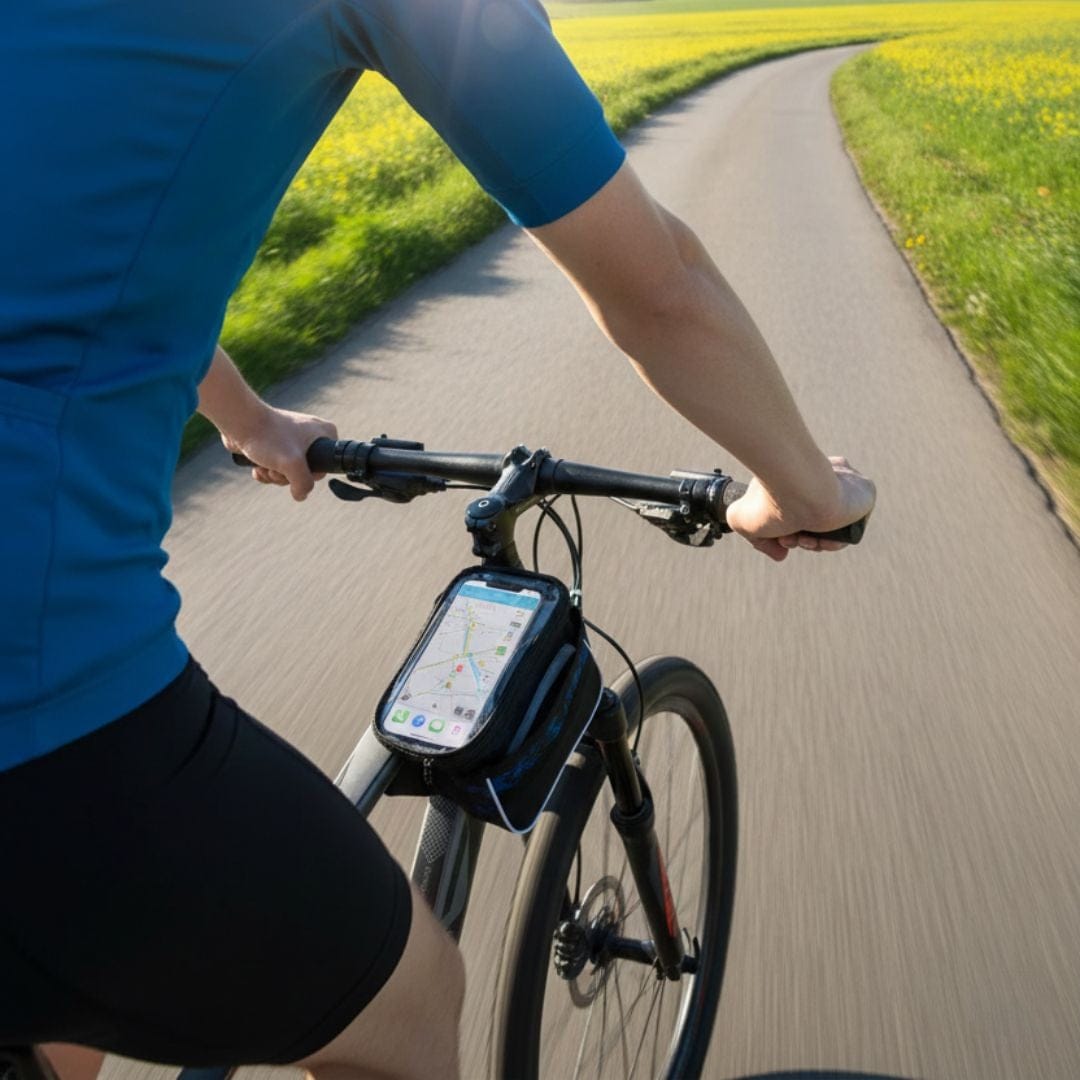 Sacoche de cadre vélo de route & Vélo Urbain | Etancheité pour smartphone