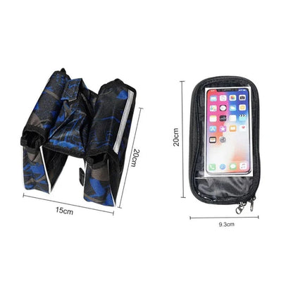 Sacoche de cadre vélo de route & Vélo Urbain | Etancheité pour smartphone