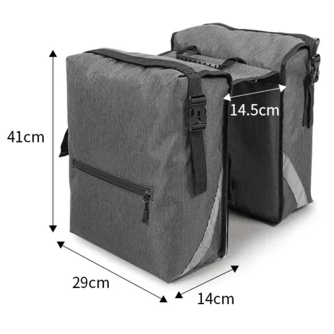 Sacoche double vélo Vélo Urbain & Cyclotourisme | Imperméable, 28L