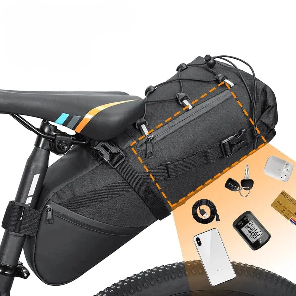 Sacoche vélo étanche randonnée 10L | Sacoche de Selle Vélotaf Urbain