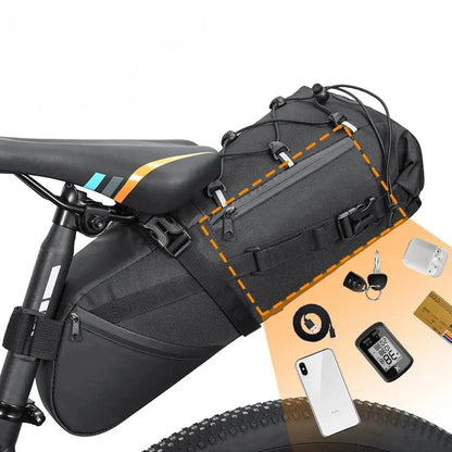 Sacoche vélo étanche randonnée 10L | Sacoche de Selle Vélotaf Urbain
