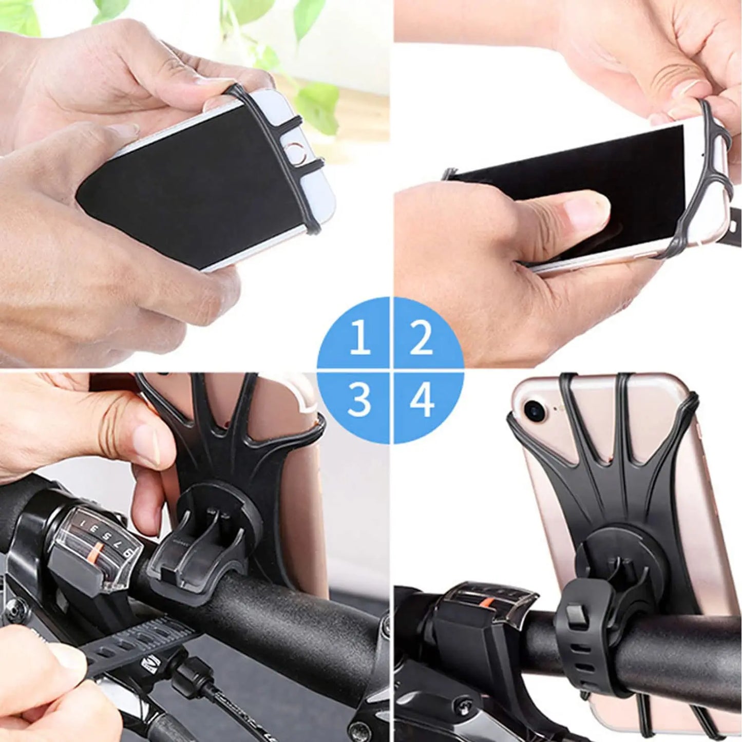 Support téléphone vélo rotatif, navigation facilitée